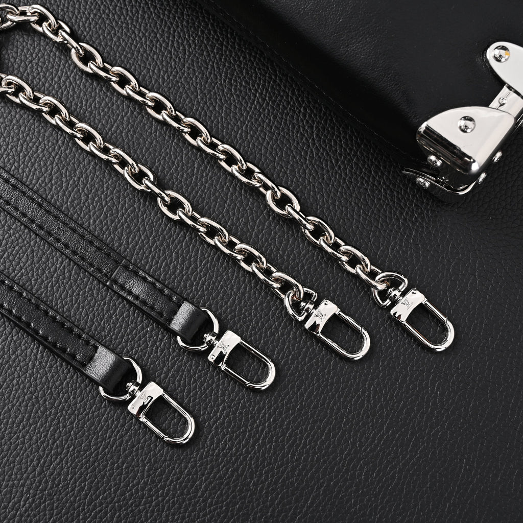 Louis Vuitton Soft Trunk Monogram Black Leather Crossbody Bag — view 8
