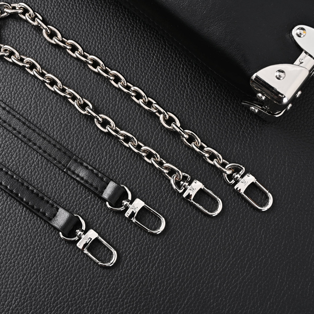 Louis Vuitton Soft Trunk Monogram Black Leather Crossbody Bag — view 8