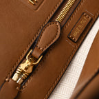 Miu Miu Leather Tote Bag – Elegant Caramel Brown — view 18