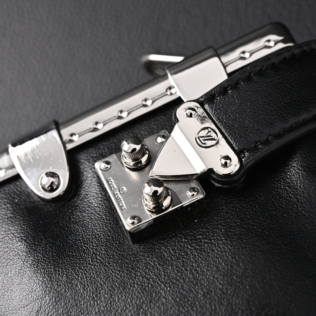 Louis Vuitton Soft Trunk Monogram Black Leather Crossbody Bag — view 10