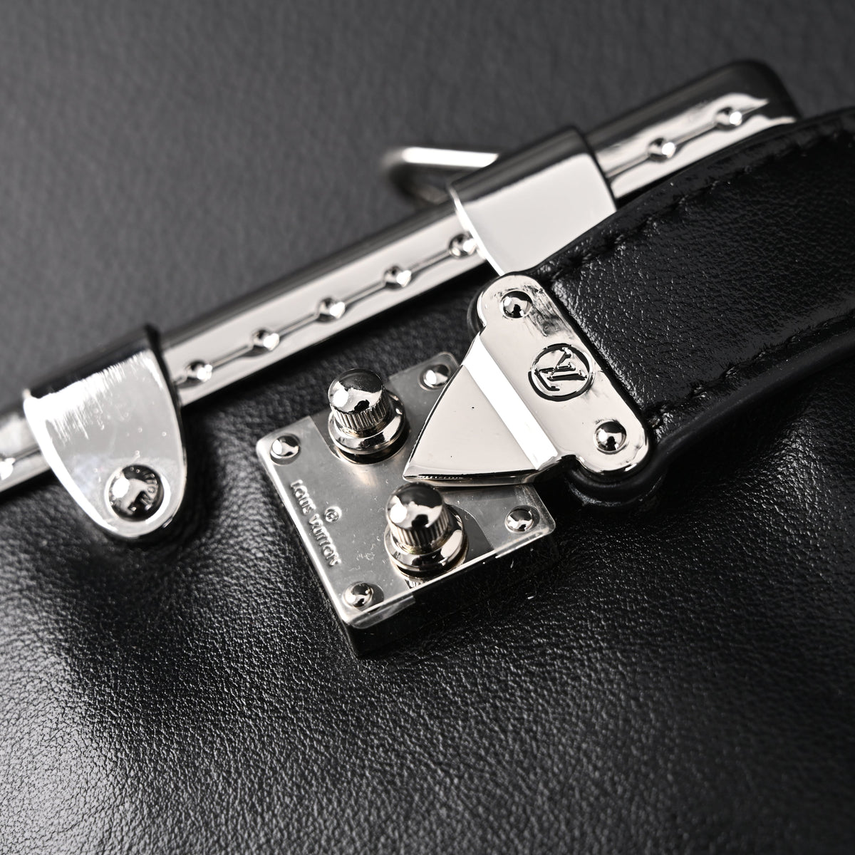 Louis Vuitton Soft Trunk Monogram Black Leather Crossbody Bag — view 10
