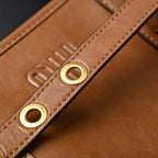 Miu Miu Leather Tote Bag – Elegant Caramel Brown — view 3