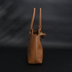 Miu Miu Leather Tote Bag – Elegant Caramel Brown — view 7