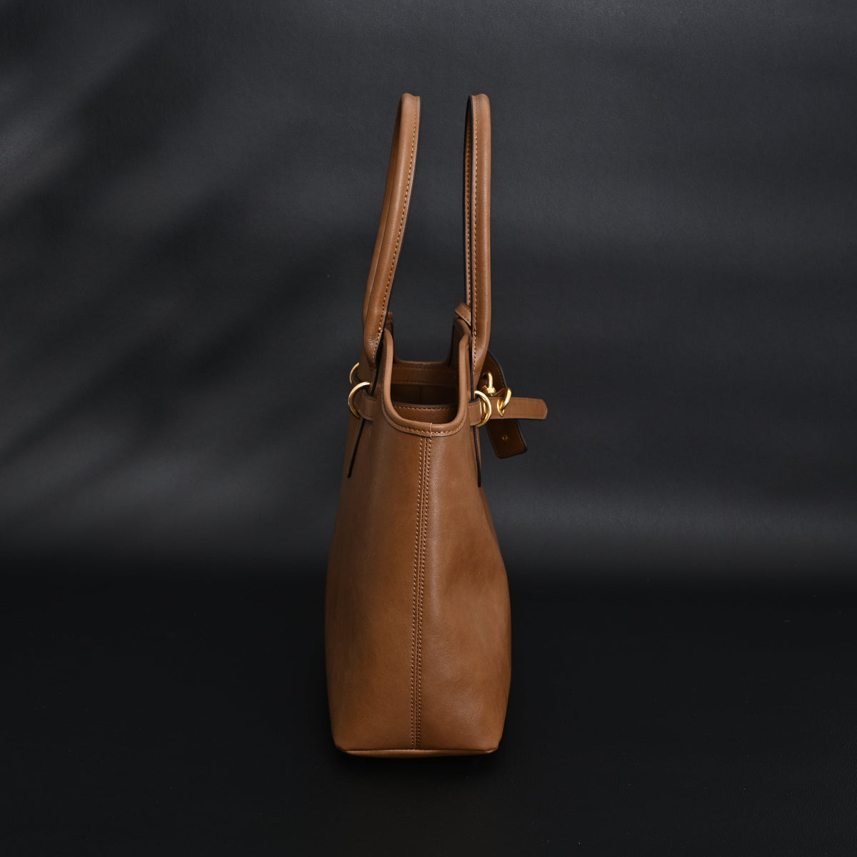 Miu Miu Leather Tote Bag – Elegant Caramel Brown — view 7