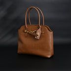 Miu Miu Leather Tote Bag – Elegant Caramel Brown — view 5
