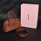 Gucci Horsebit 1955 Brown Leather Top Handle Bag - Classic Brown with Rich Texture — view 1