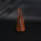 Gucci Horsebit 1955 Brown Leather Top Handle Bag - Classic Brown with Rich Texture — view 4