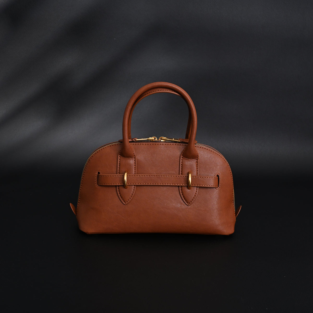 Gucci Horsebit 1955 Brown Leather Top Handle Bag - Classic Brown with Rich Texture — view 2