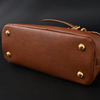 Gucci Horsebit 1955 Brown Leather Top Handle Bag - Classic Brown with Rich Texture — view 9