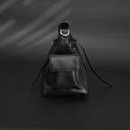 Louis Vuitton Montaigne Black Mahina Leather Shoulder Bag — view 13