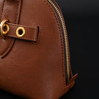 Gucci Horsebit 1955 Brown Leather Top Handle Bag - Classic Brown with Rich Texture — view 11