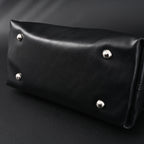 Louis Vuitton Montaigne Black Mahina Leather Shoulder Bag — view 2