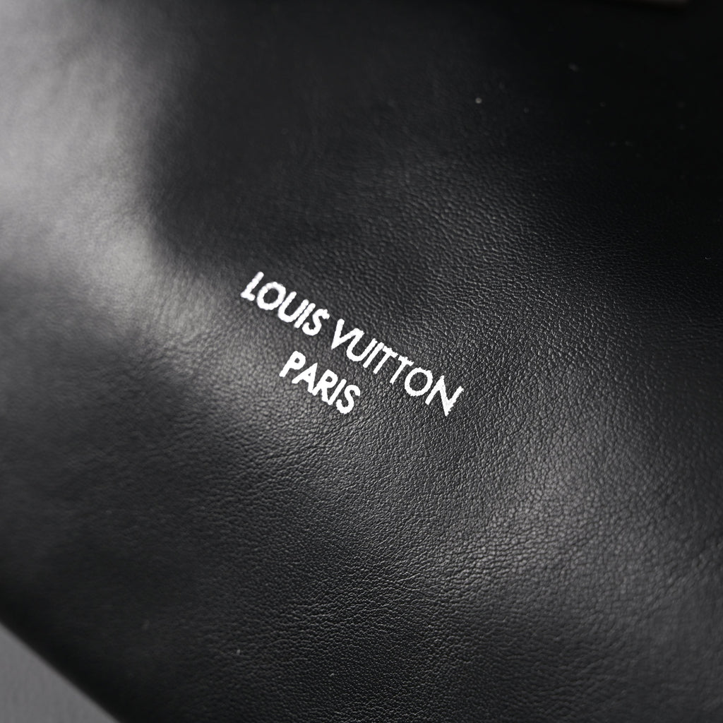 Louis Vuitton Montaigne Black Mahina Leather Shoulder Bag — view 20