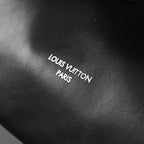 Louis Vuitton Montaigne Black Mahina Leather Shoulder Bag — view 20