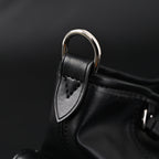 Louis Vuitton Montaigne Black Mahina Leather Shoulder Bag — view 16
