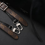 Louis Vuitton Montaigne Black Mahina Leather Shoulder Bag — view 5