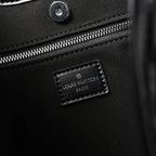 Louis Vuitton Montaigne Black Mahina Leather Shoulder Bag — view 6