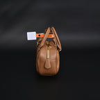 Miu Miu Matelassé Leather Top Handle Bag – Caramel Brown — view 8