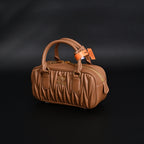 Miu Miu Matelassé Leather Top Handle Bag – Caramel Brown — view 11