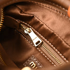 Miu Miu Matelassé Leather Top Handle Bag – Caramel Brown — view 3