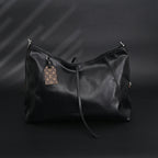 Louis Vuitton Black Mahina Leather Hobo Shoulder Bag — view 12