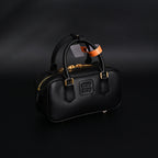 Miu Miu Leather Top Handle Satchel – Classic Black Satchel Bag — view 9
