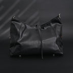 Louis Vuitton Black Mahina Leather Hobo Shoulder Bag — view 9