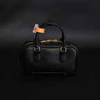 Miu Miu Leather Top Handle Satchel – Classic Black Satchel Bag — view 11