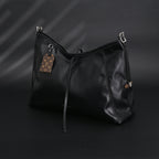 Louis Vuitton Black Mahina Leather Hobo Shoulder Bag — view 16