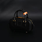 Miu Miu Leather Top Handle Satchel – Classic Black Satchel Bag — view 12