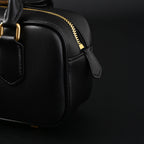 Miu Miu Leather Top Handle Satchel – Classic Black Satchel Bag — view 15