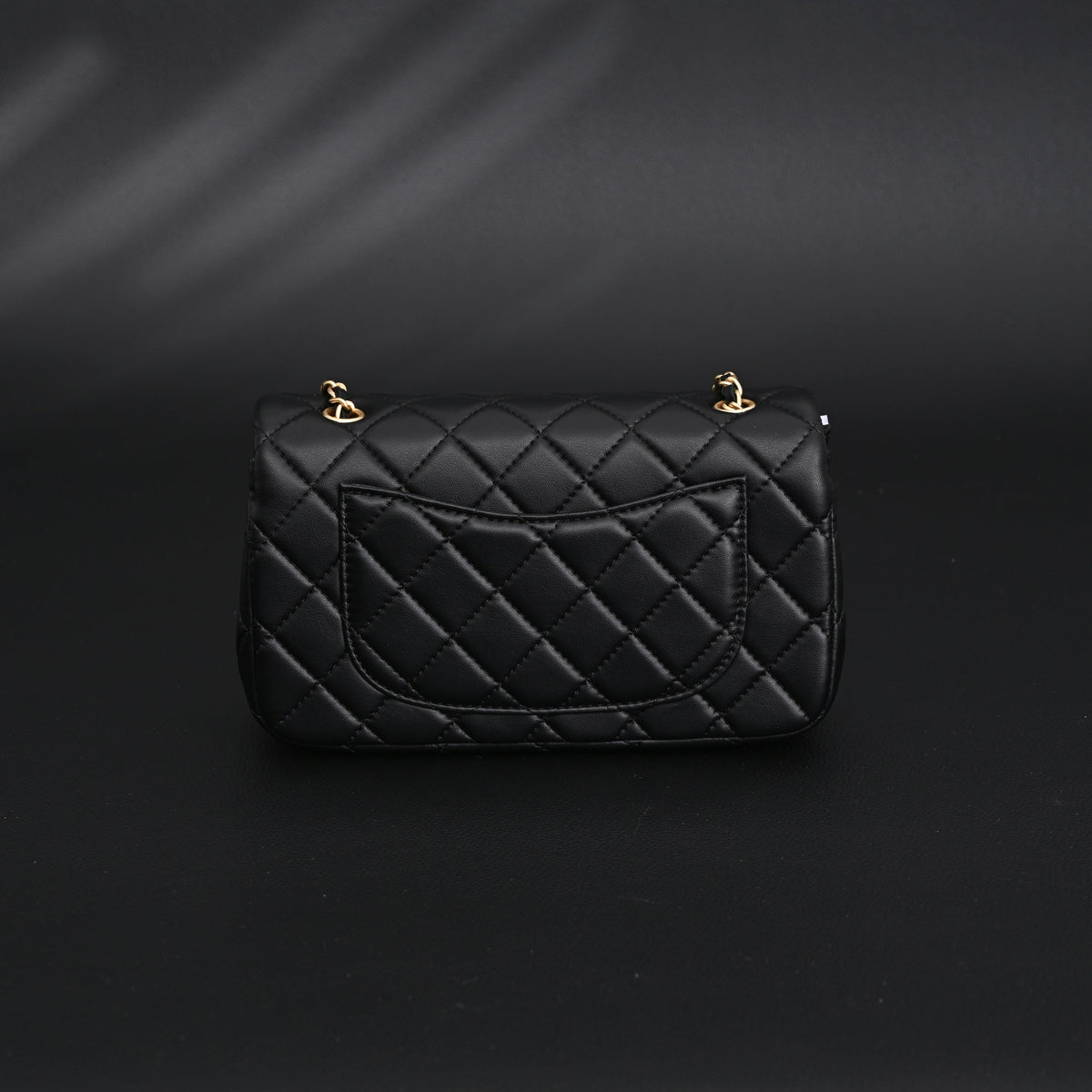 Chanel Classic Flap Mini Bag – Black Quilted Lambskin with Gold-Tone Hardware — view 3