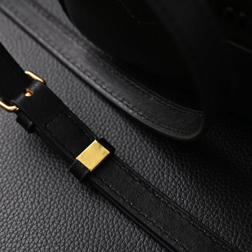 Miu Miu Leather Top Handle Satchel – Classic Black Satchel Bag — view 8