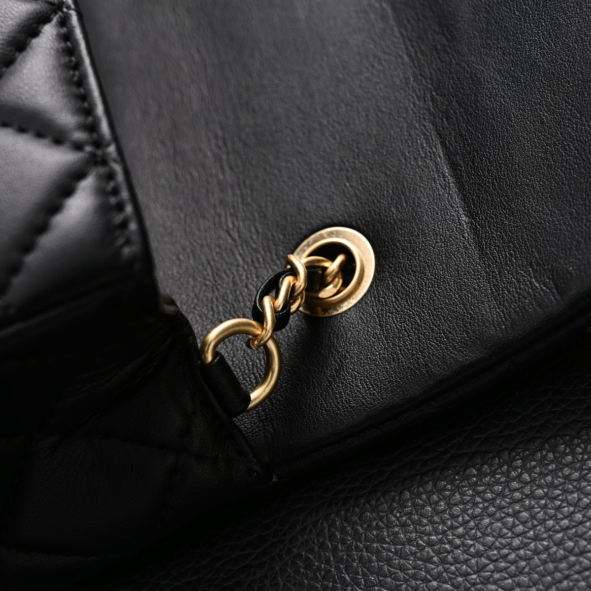 Chanel Classic Flap Mini Bag – Black Quilted Lambskin with Gold-Tone Hardware — view 13