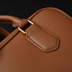 Miu Miu Leather Top Handle Satchel – Caramel Brown Satchel Bag — view 16