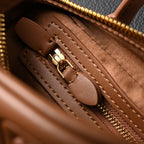 Miu Miu Leather Top Handle Satchel – Caramel Brown Satchel Bag — view 2