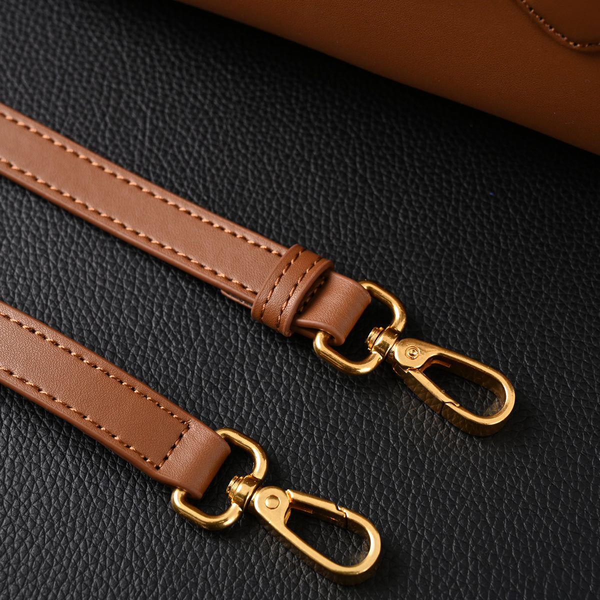 Miu Miu Leather Top Handle Satchel – Caramel Brown Satchel Bag — view 3