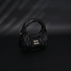 Miu Miu Matelassé Leather Hobo Bag – Black with Gold Hardware - Classic Black — view 16