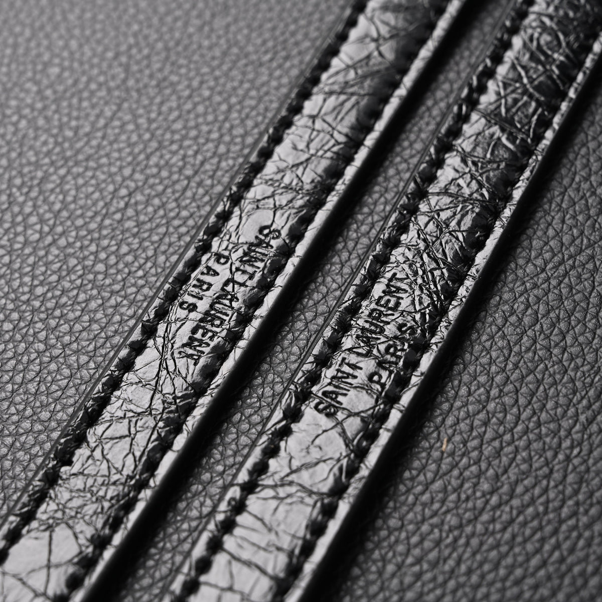 Saint Laurent Niki Medium Black Crinkled Leather Shoulder Bag — view 14