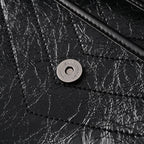 Saint Laurent Niki Medium Black Crinkled Leather Shoulder Bag — view 17