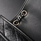Saint Laurent Niki Medium Black Crinkled Leather Shoulder Bag — view 2