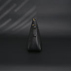 Prada Cleo Black Brushed Leather Shoulder Bag — view 5