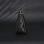 Prada Cleo Black Brushed Leather Shoulder Bag — view 6