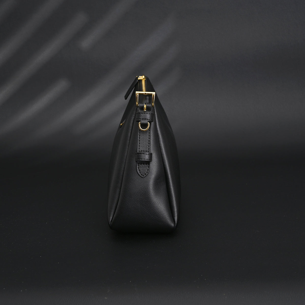Prada Cleo Black Brushed Leather Shoulder Bag — view 6