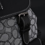 Coach Ch Sprint Backpack – Signature Canvas & Leather - Black / Grey Monogram — view 16