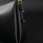 Prada Cleo Black Brushed Leather Shoulder Bag — view 16