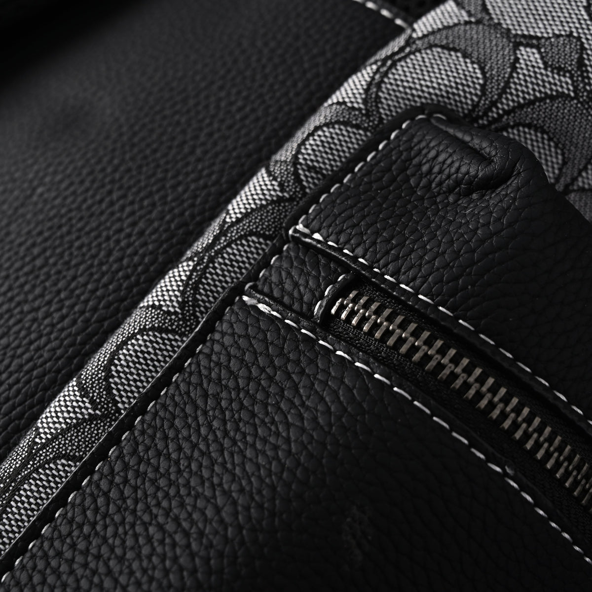 Coach Ch Sprint Backpack – Signature Canvas & Leather - Black / Grey Monogram — view 20