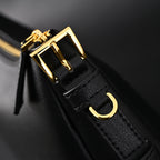 Prada Cleo Black Brushed Leather Shoulder Bag — view 8