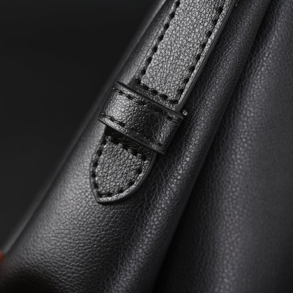 Prada Cleo Black Brushed Leather Shoulder Bag — view 9