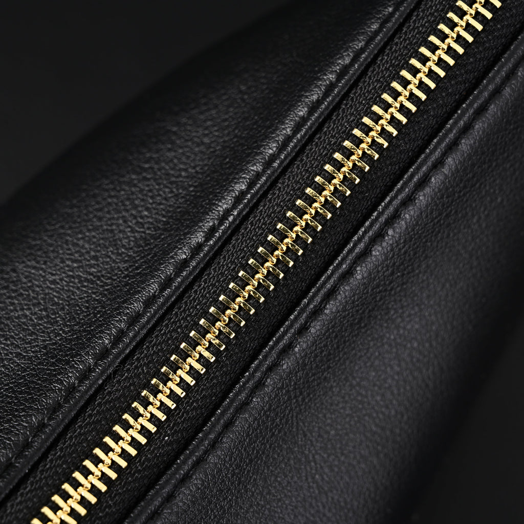 Prada Cleo Black Brushed Leather Shoulder Bag — view 10